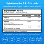 Magnesium Zinc Vitamin D3 Supplement for Bone Immune Health

