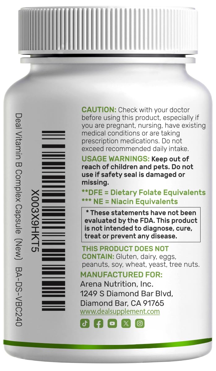Bioactive Vitamin B Complex | Methylated B Vitamins + Vitamin C

