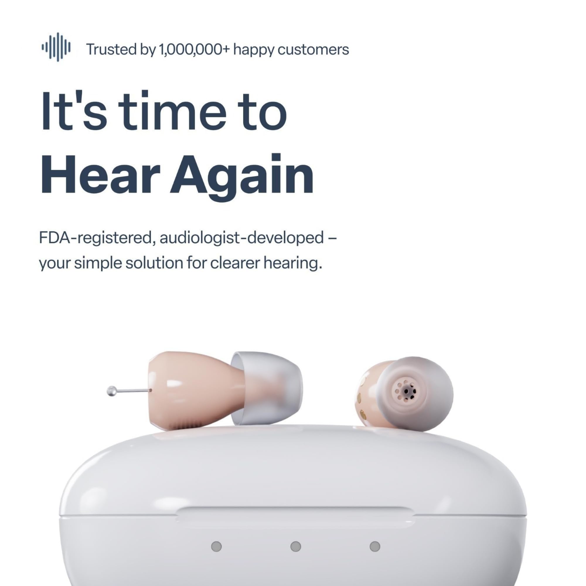 Audien Atom One OTC Hearing Aids Wireless Rechargeable

