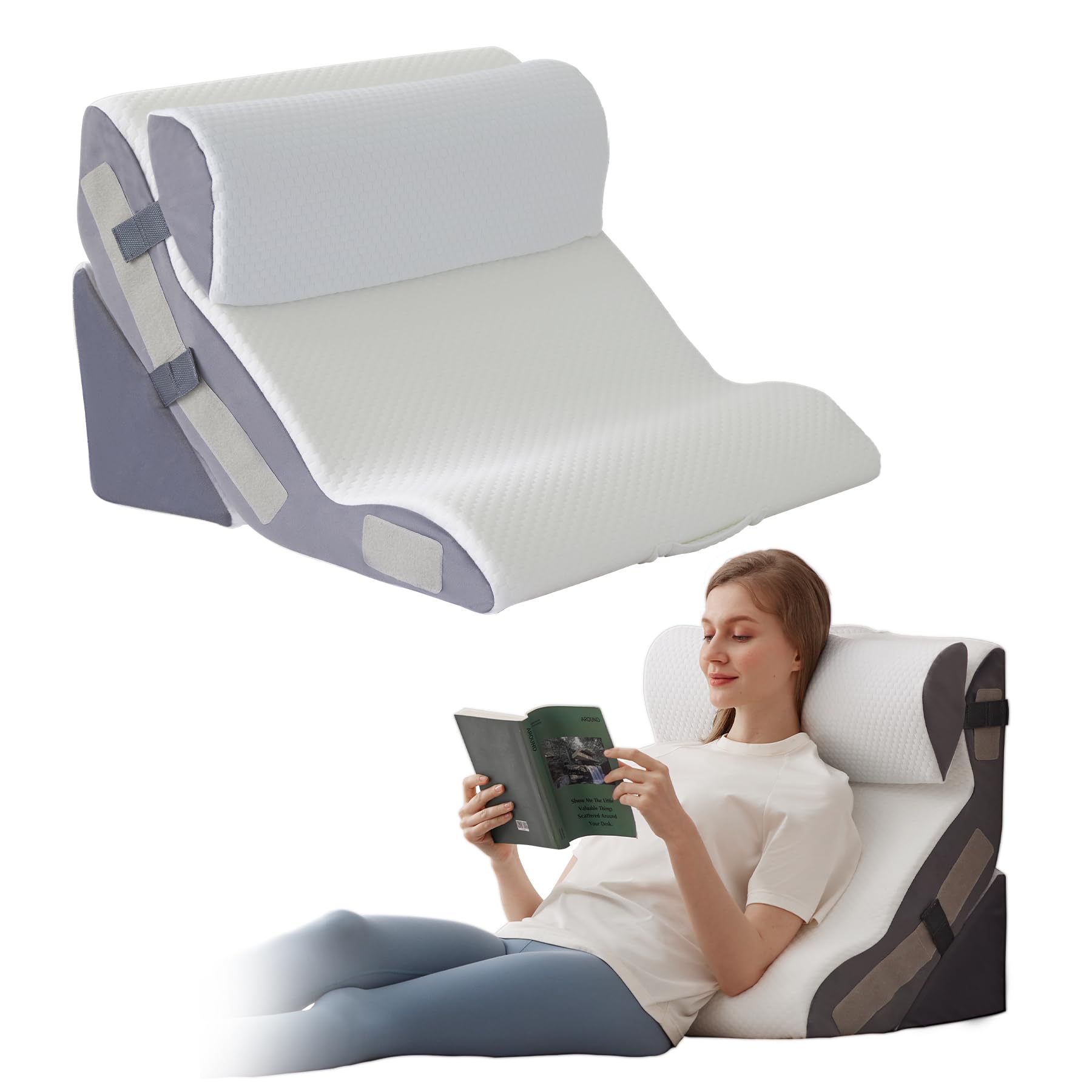 Ahpmeoa Wedge Pillow Set for Post-Surgery Comfort

