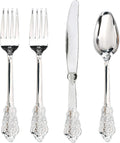 WDF Disposable Plastic Silverware Set – Heavy-Duty Cutlery for Weddings & Parties