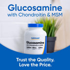 Nutricost Glucosamine HCl 1800mg with Chondroitin & MSM

