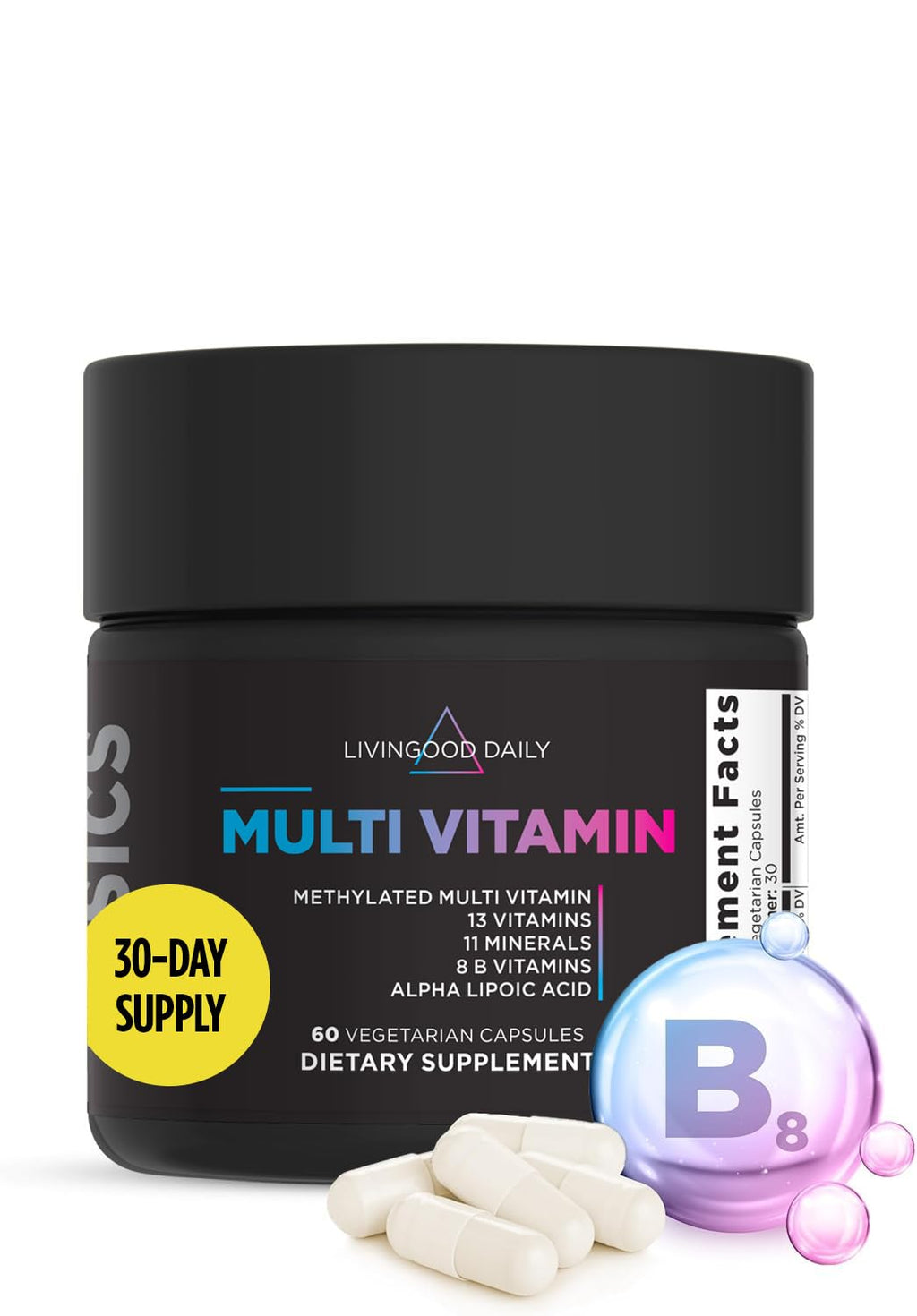 Livingood Daily Methylated Multivitamin for Adults | Energy

