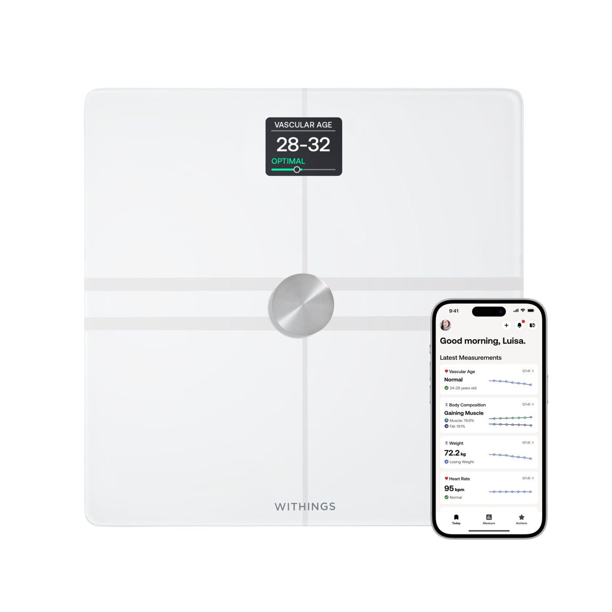 Withings Body Comp Scale - Full Body Analysis & Health Metrics