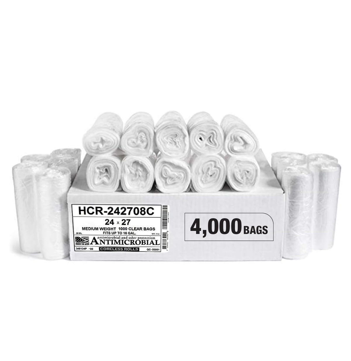 Aluf Plastics High Density Trash Bags - Heavy-Duty