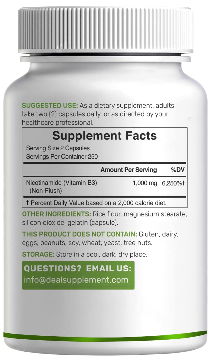 Vitamin B3 Nicotinamide Capsule - Flush-Free

