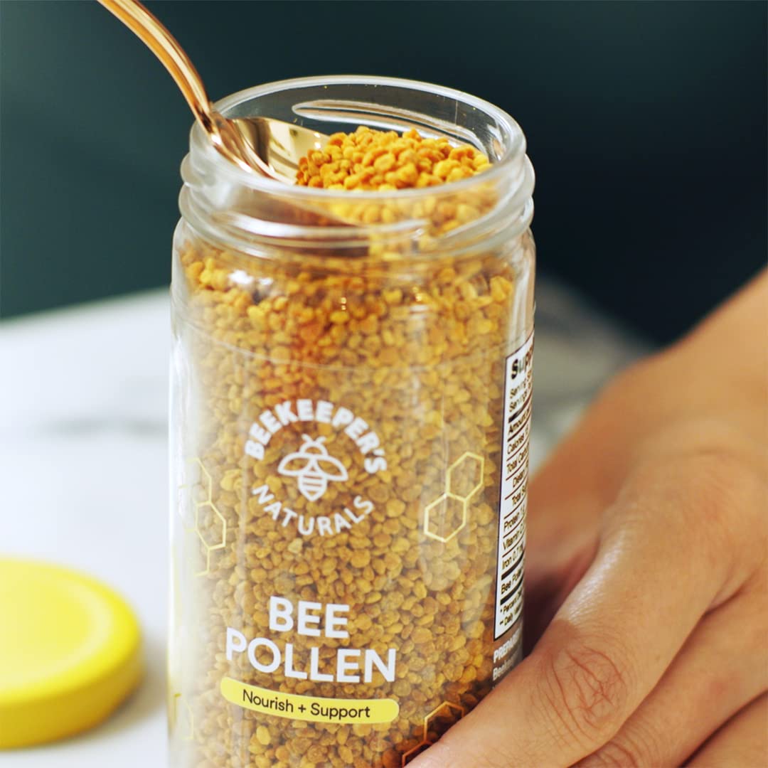 Beekeeper's Naturals Raw Bee Pollen Granules | Gluten Free

