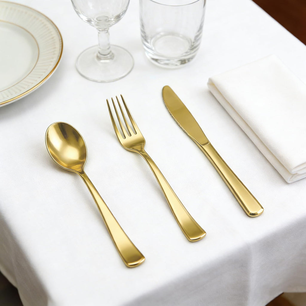 Plastic Cutlery Set - Heavy-Duty Disposable, BPA-Free

