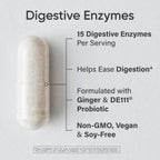 Sports Research Digestive Enzymes with Probiotics Plant Based

