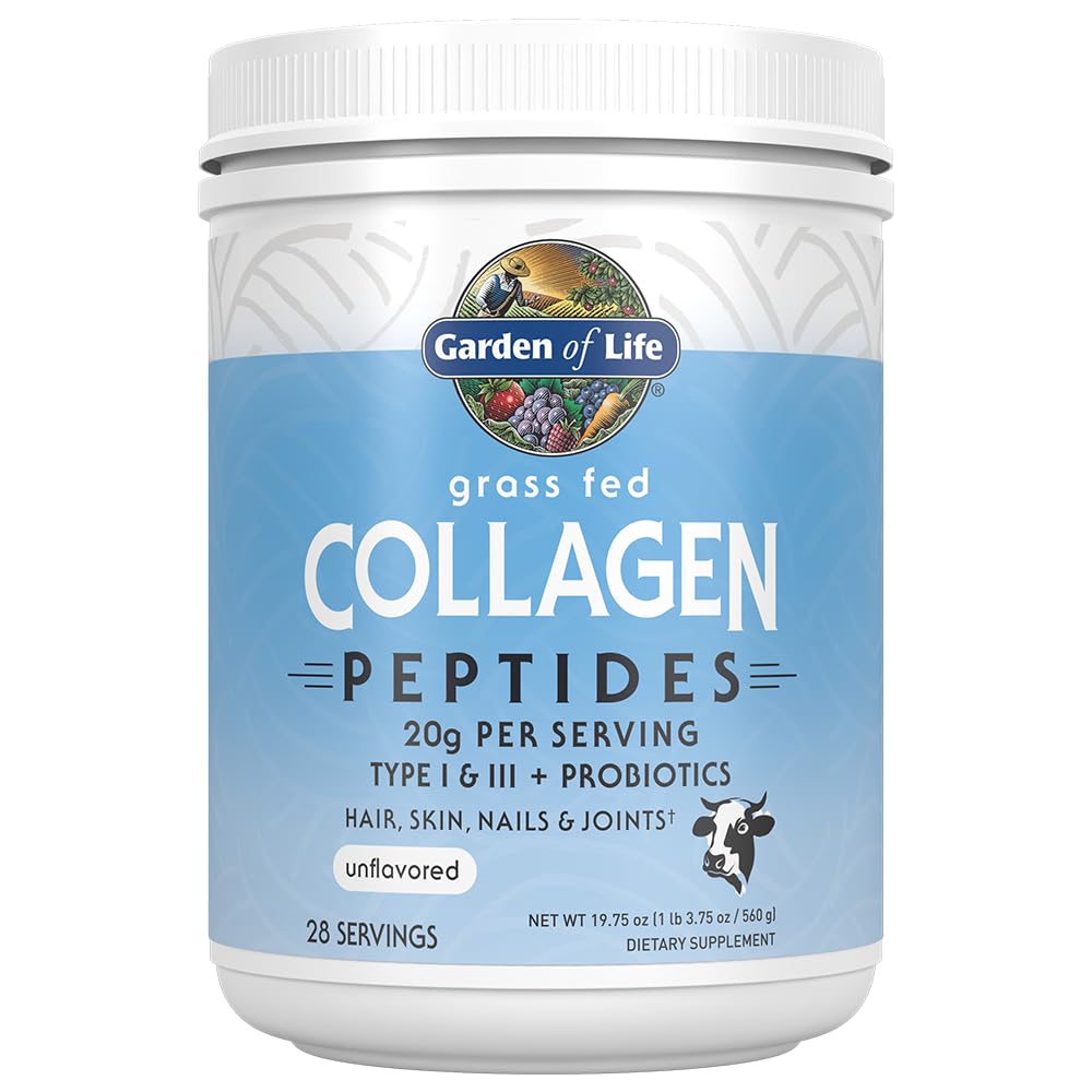 Garden of Life Grass Fed Collagen Peptides Powder for Skin

