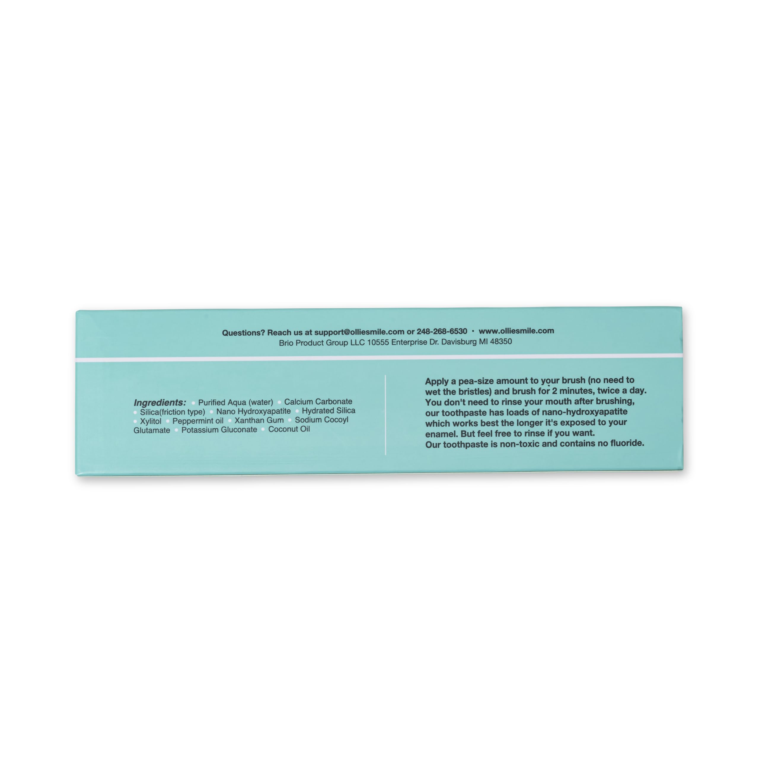 Ollie Nano Hydroxyapatite Toothpaste | Fluoride-Free Enamel

