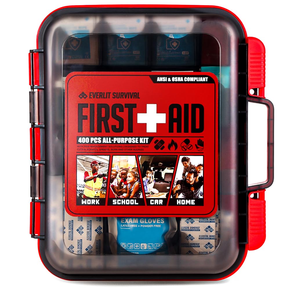 EVERLIT First Aid Kit – OSHA/ANSI Compliant Medical Kit

