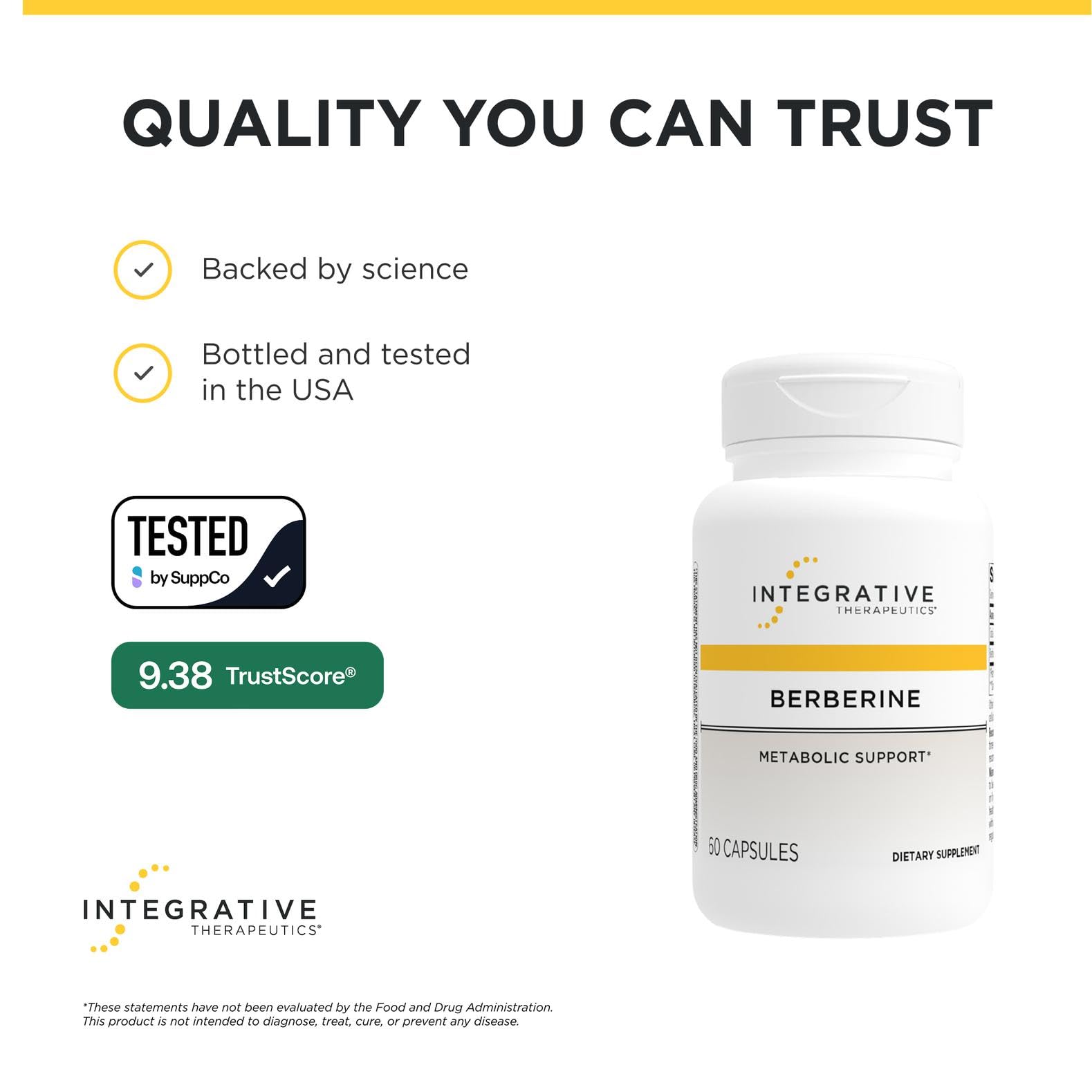Berberine 1500 mg Supplement by Integrative Therapeutics

