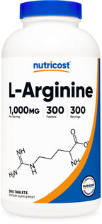 Nutricost L-Arginine 1000mg Amino Acid Supplement

