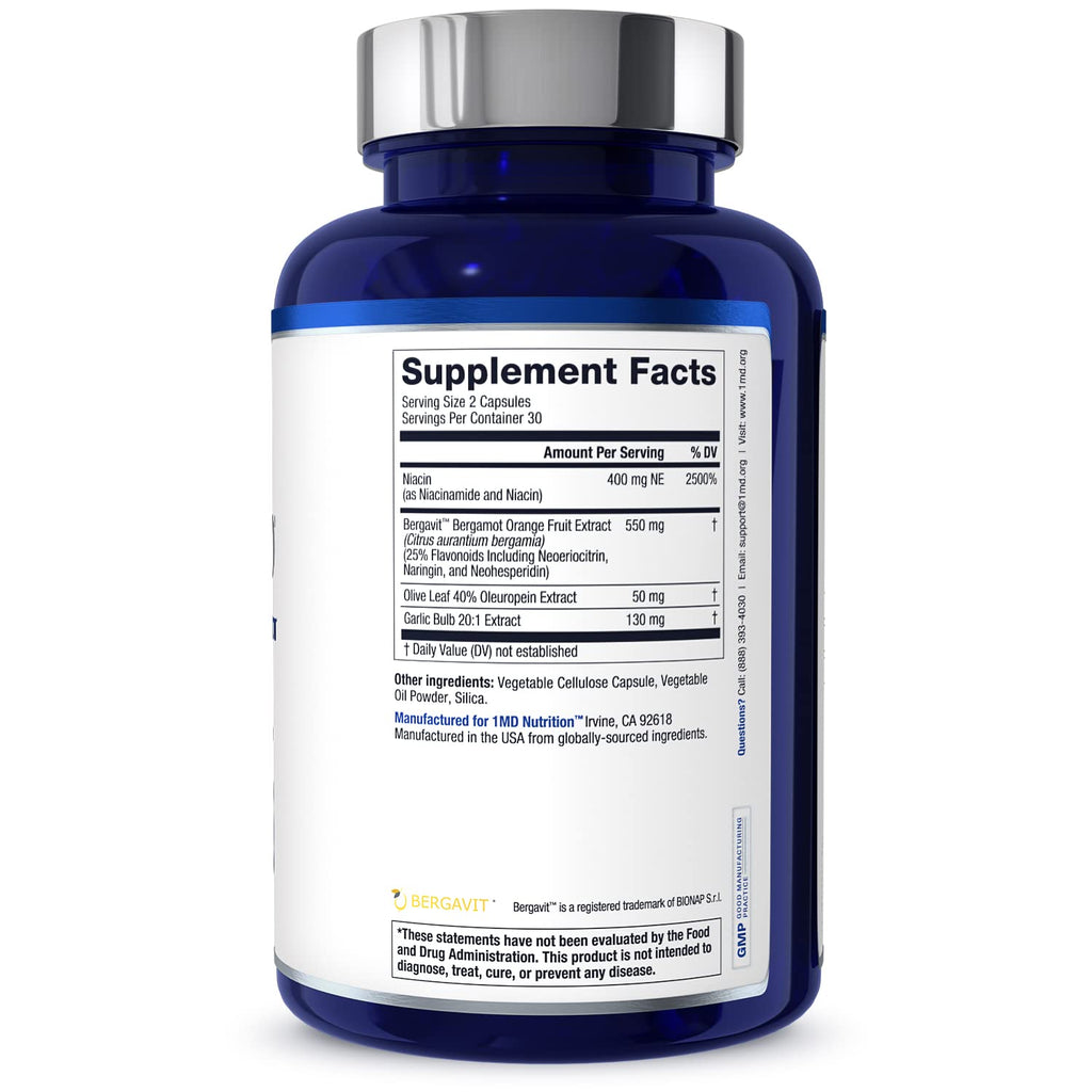 CholestMD by 1MD Nutrition with Olive Leaf & Bergavit

