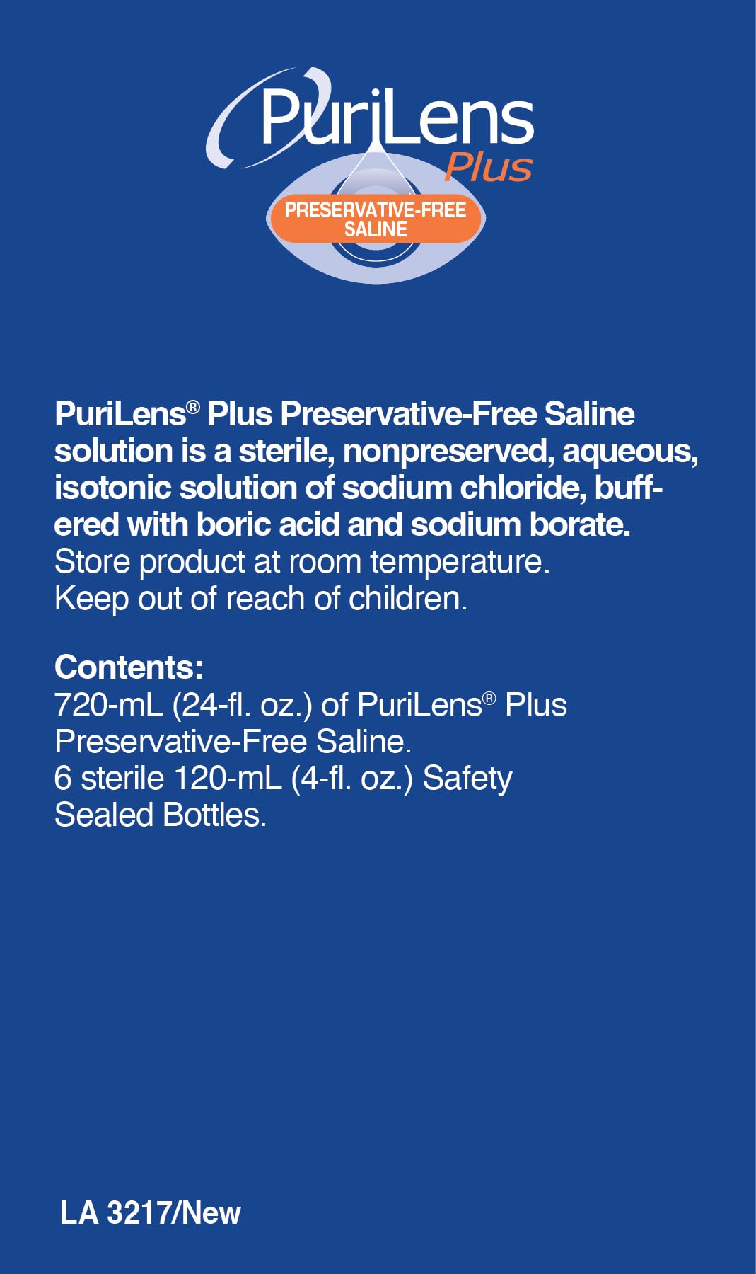 Purilens Plus Preservative-Free Contact Lens Saline Solution

