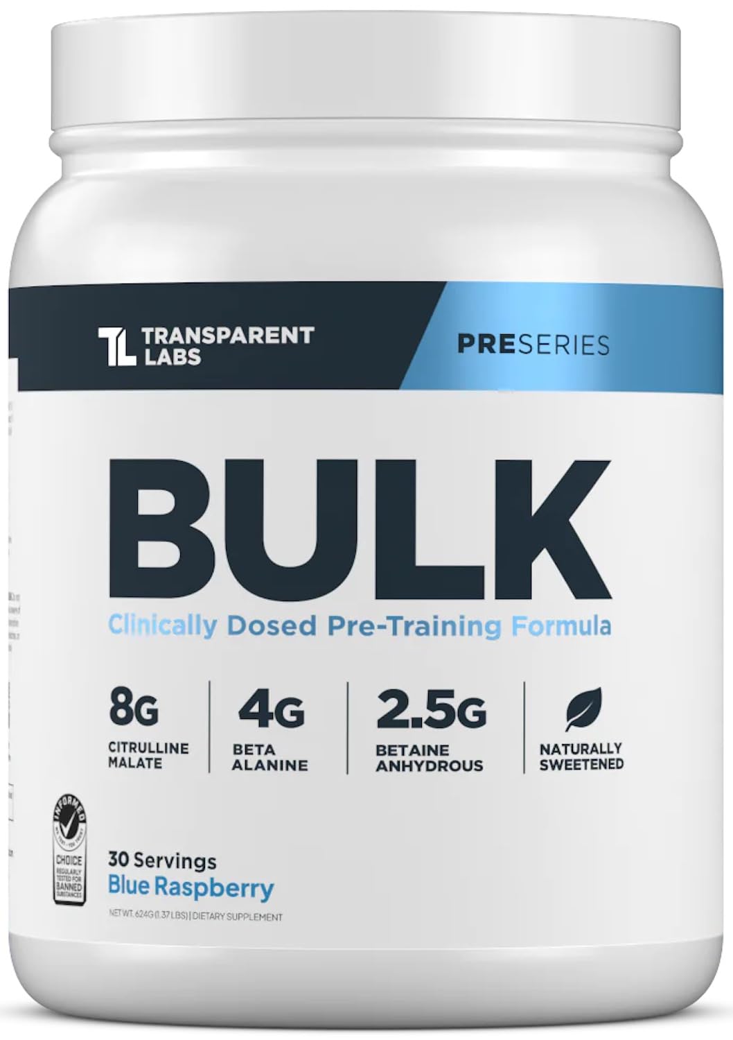 Transparent Labs Bulk Pre-Workout Powder