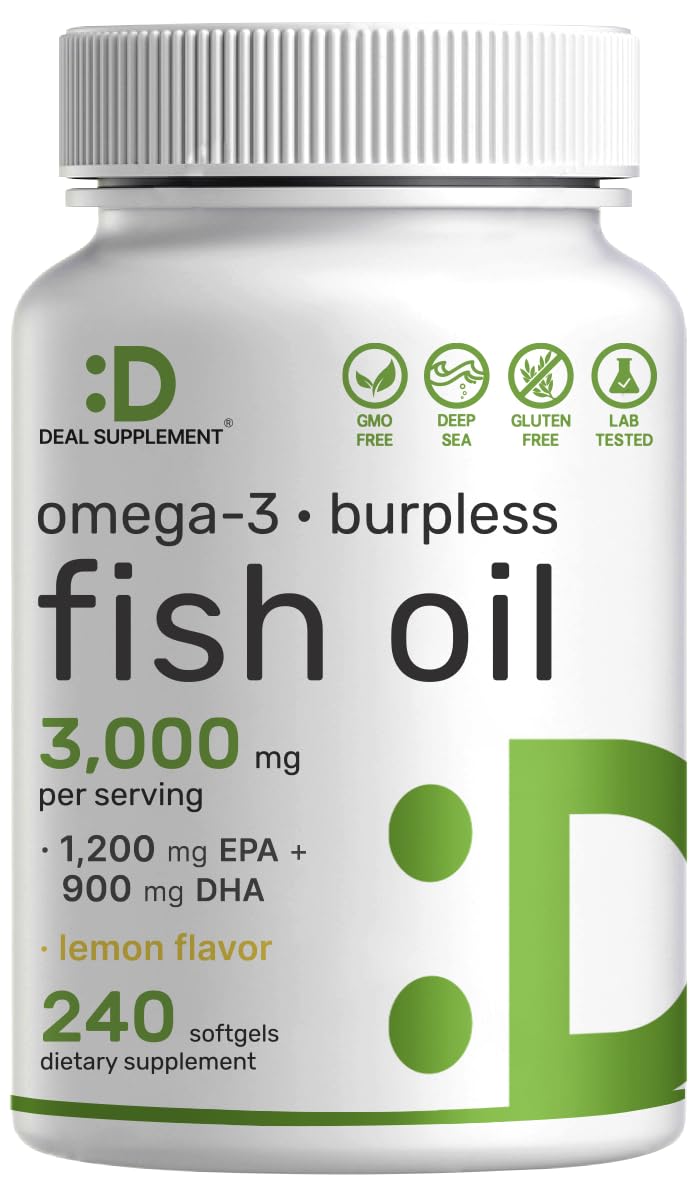 Omega-3 Fish Oil Softgels by Deal Supplement

