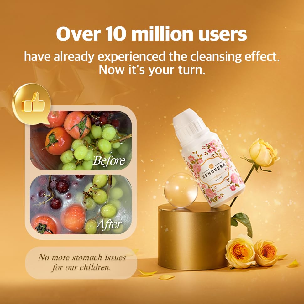 Renovera Fruit & Vegetable Wash - Gentle Produce Cleaner

