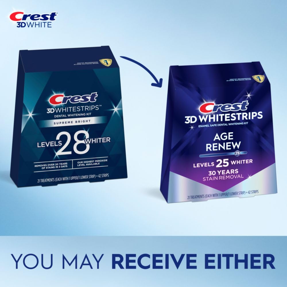 Crest 3D White Whitestrips Age Renew Teeth Whitening Kit

