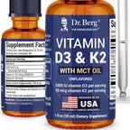 Dr. Berg D3 K2 Liquid Drops with MCT – 5000 IU


