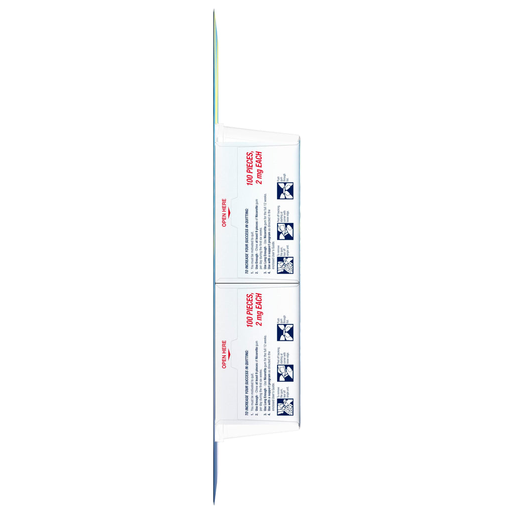 Nicorette Nicotine Gum 2 mg Stop Smoking Aid

