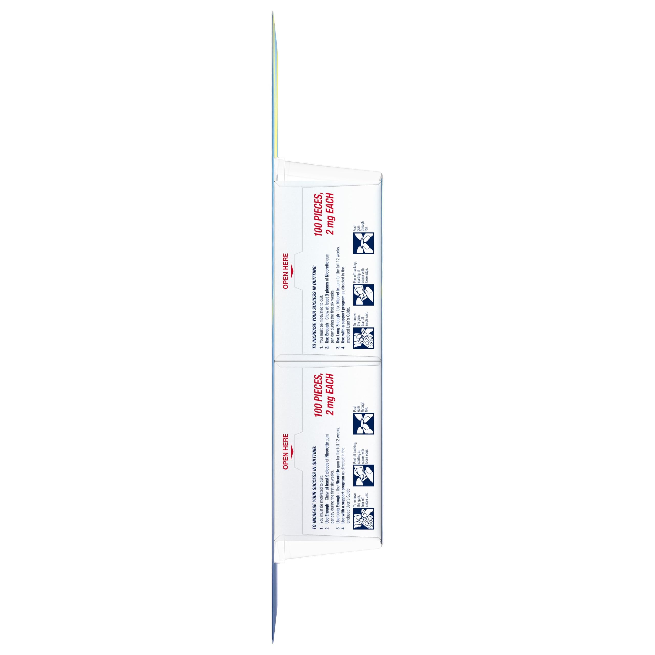 Nicorette Nicotine Gum 2 mg Stop Smoking Aid

