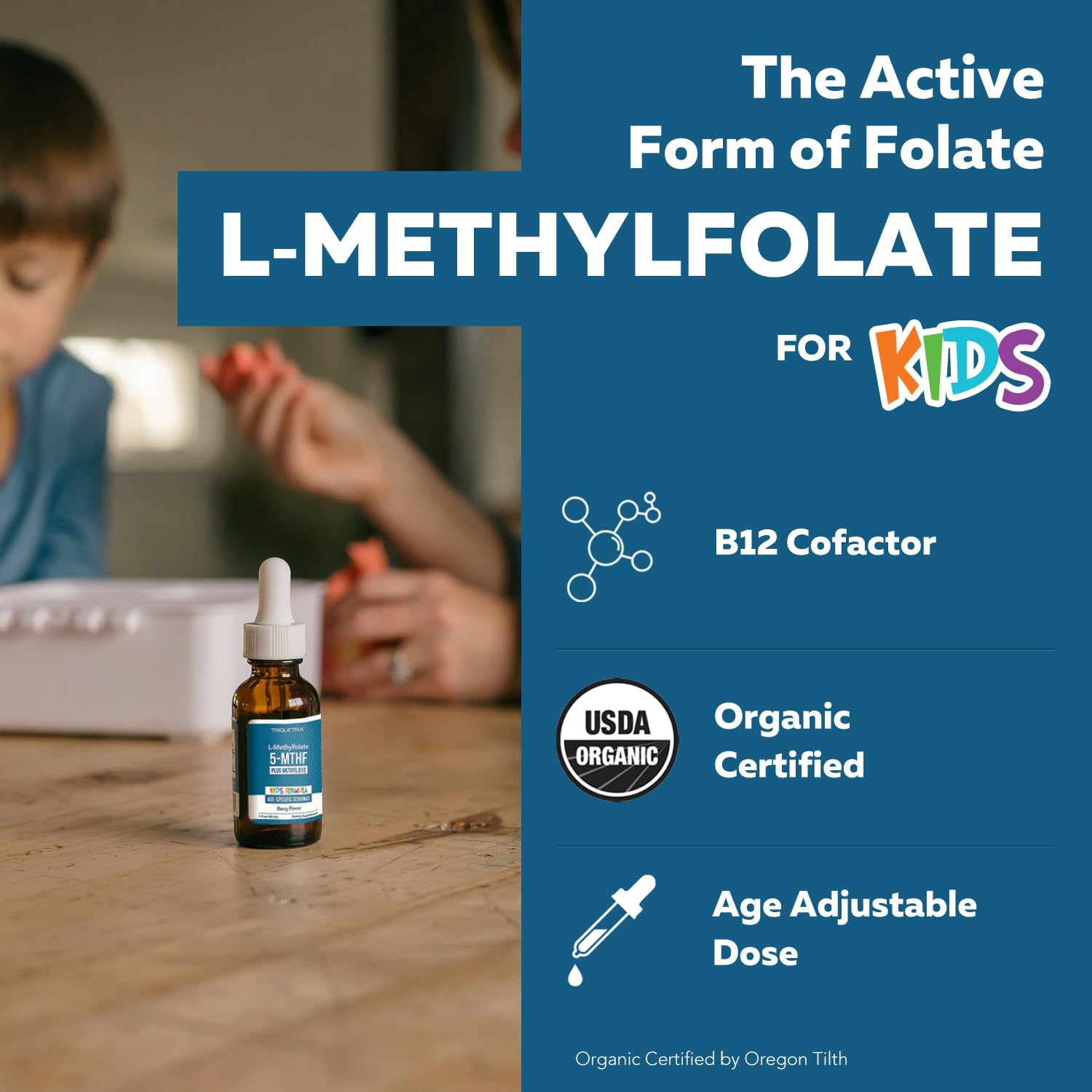 Kids L-Methylfolate with Methyl B12 Cofactor - Sublingual

