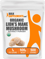 Lion's Mane Mushroom Extract Powder BulkSupplements

