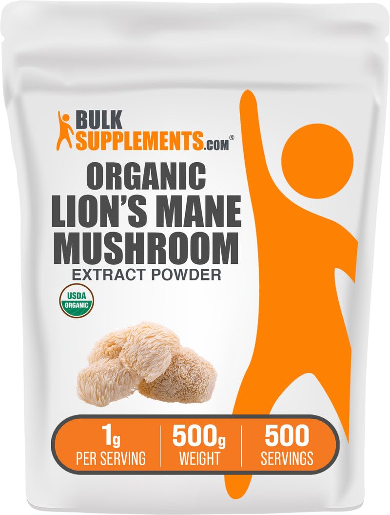 Lion's Mane Mushroom Extract Powder BulkSupplements

