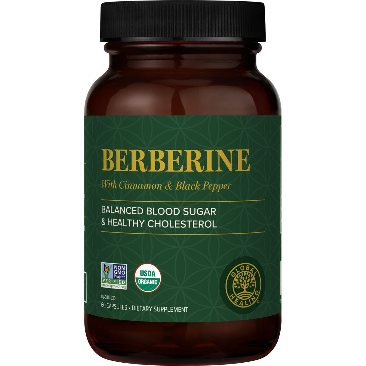 Global Healing Center Berberine with Cinnamon & Black Pepper

