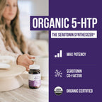 Organic 5-HTP Dietary Supplement with B6 & Lion’s Mane


