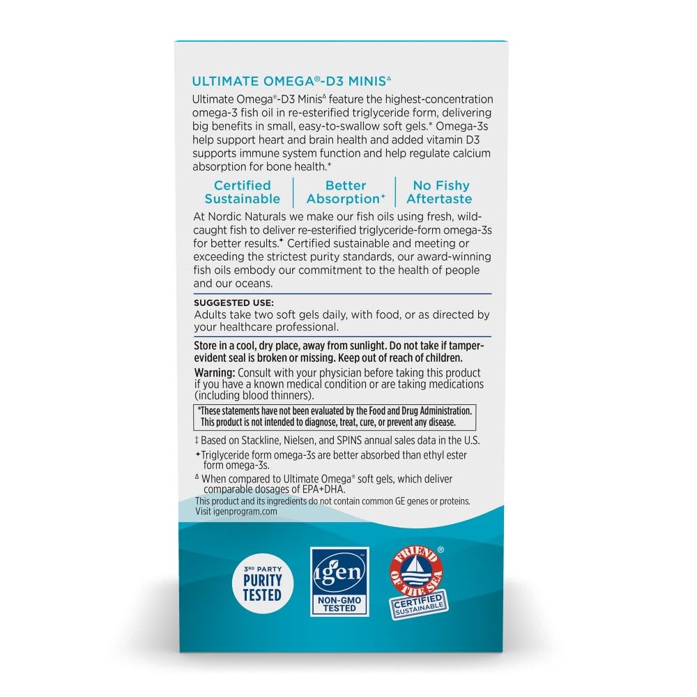 Nordic Naturals Ultimate Omega-3 Mini Soft Gels

