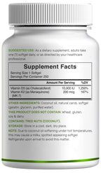 Deal Supplement Vitamin D3 K2 MK7 Softgels

