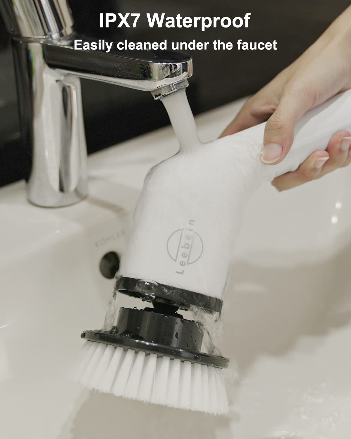 Leebein Electric Spin Scrubber Cordless with 8 Heads

