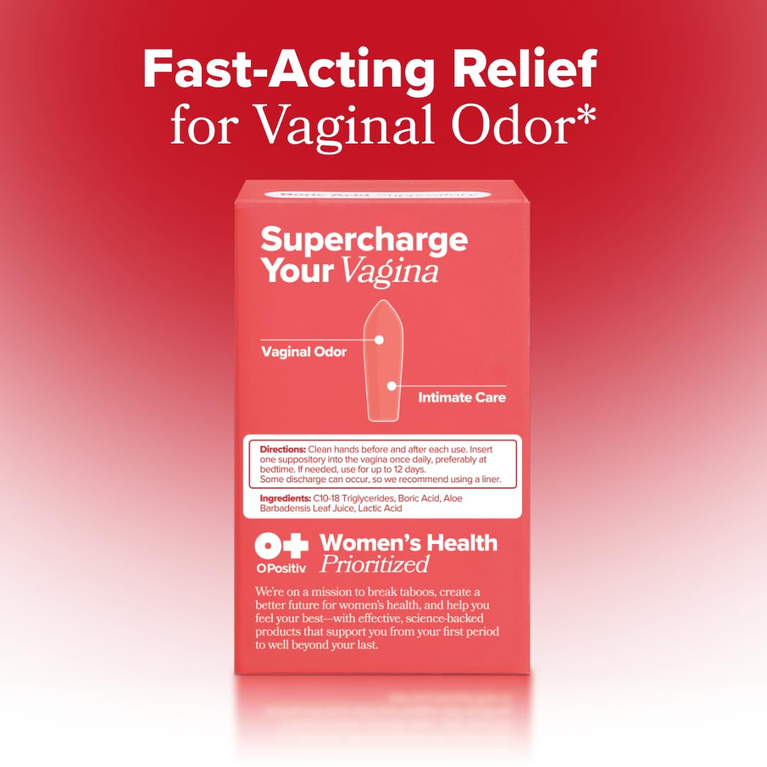 O Positiv Boric Acid Vaginal Suppository with Lactic Acid


