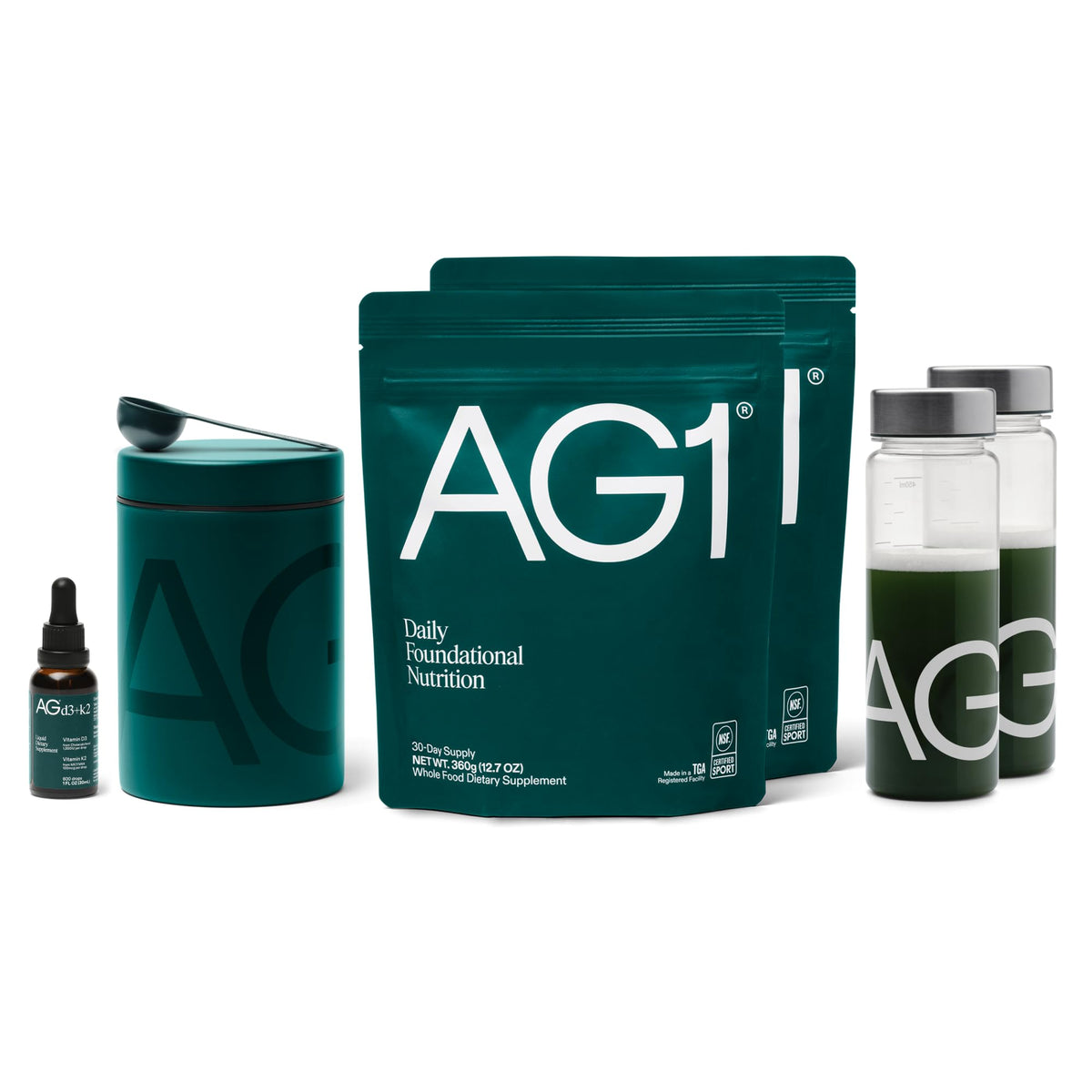 Athletic Greens AG1 Greens Powder – Daily Multivitamin with Probiotic