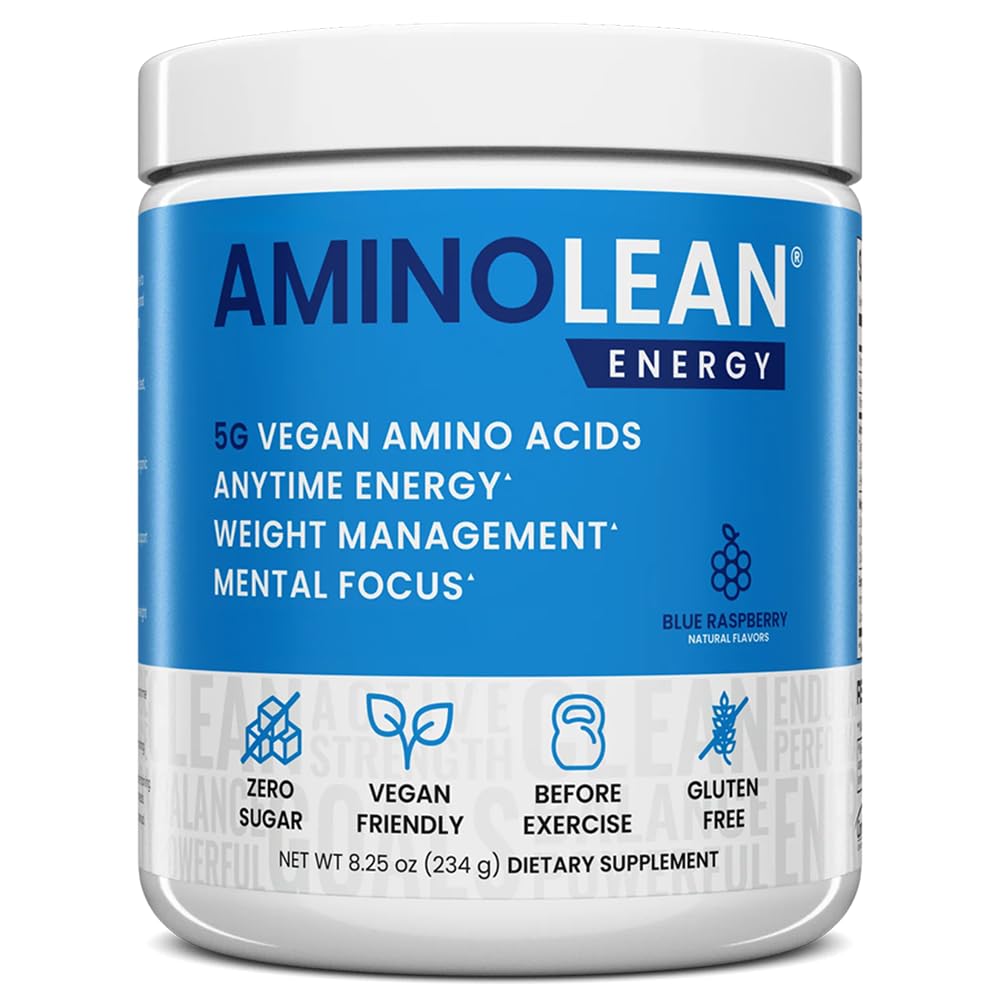 AminoLean Pre Workout by RSP Nutrition – Clean Energy, Vegan Formula