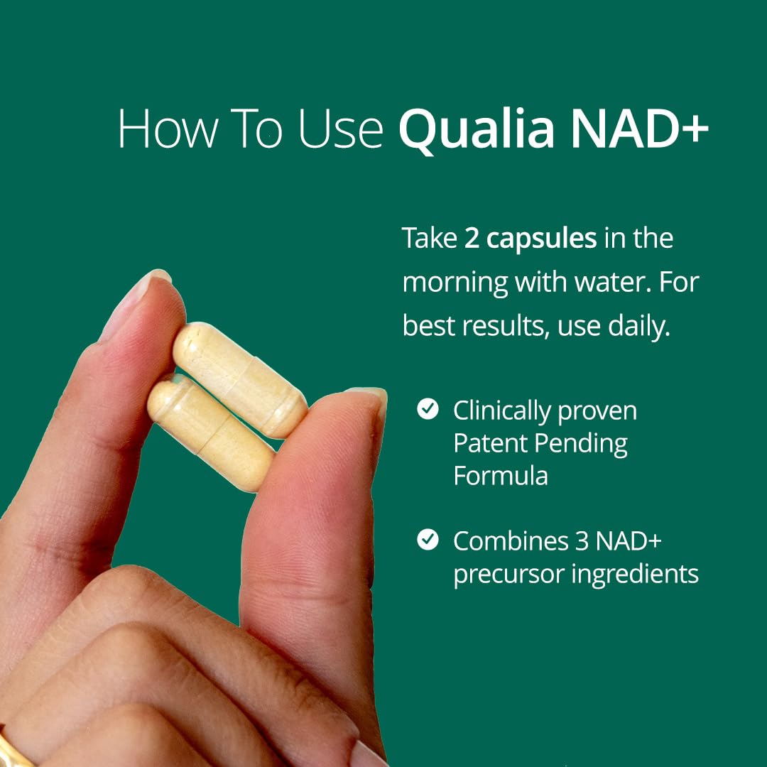 Qualia NAD+ Supplement Doctor-Formulated NAD+ Precursors

