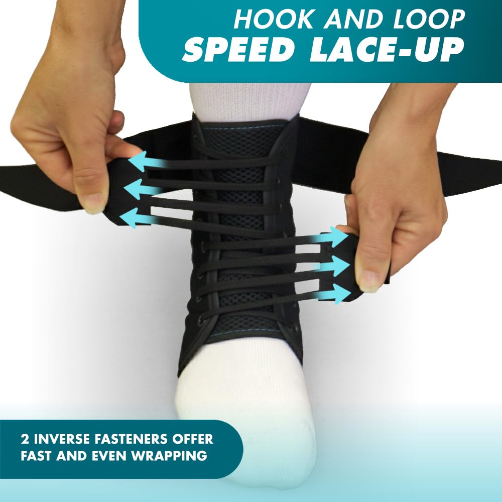 Med Spec ASO Speed Lacer Ankle Stabilizer | Fast Tightening

