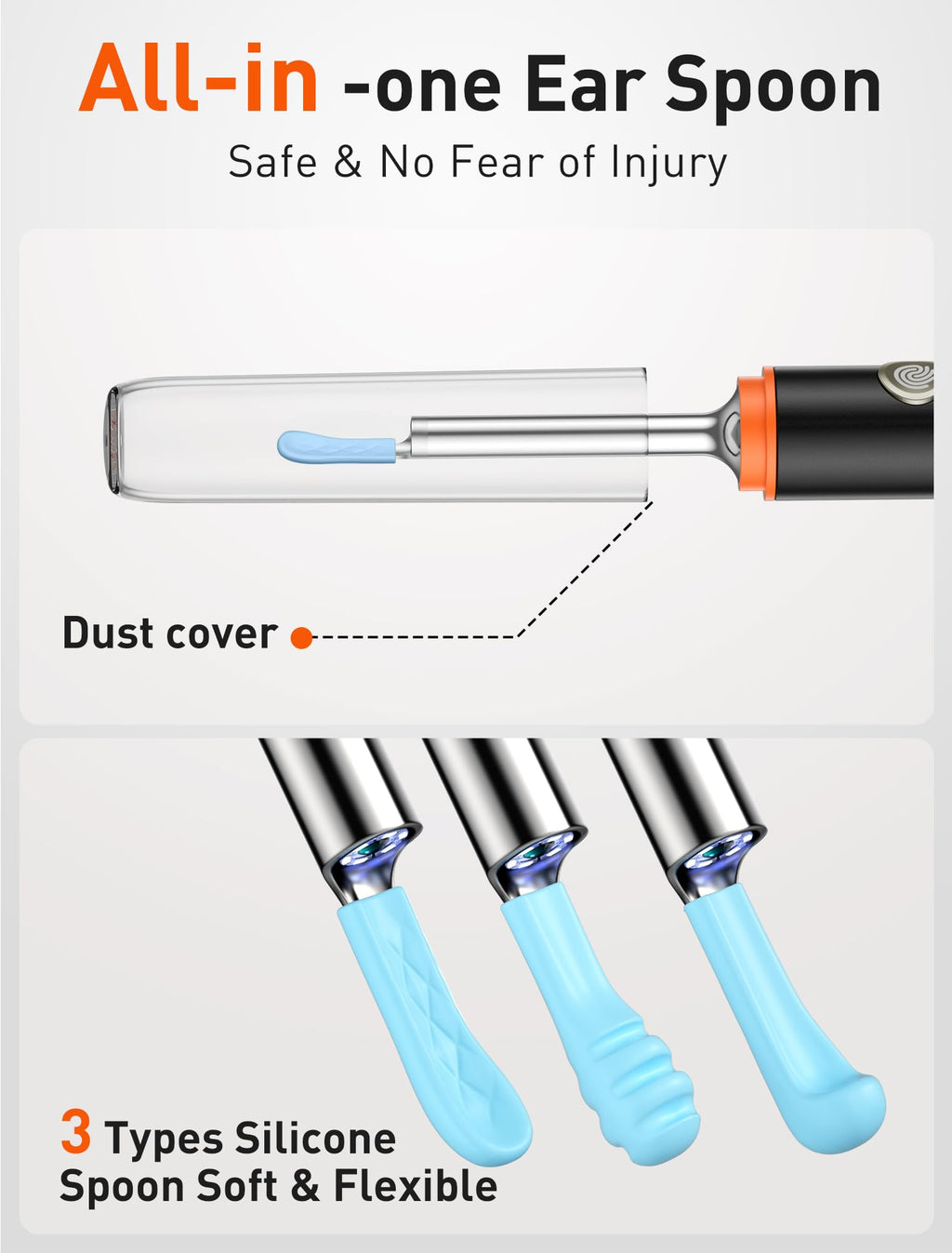 Yorsfun 3-in-1 Ear Wax Removal Kit with Ear Camera

