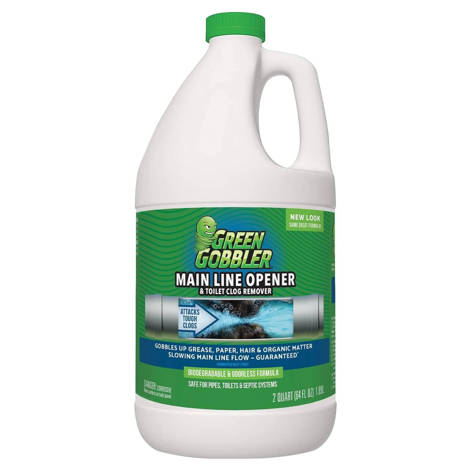 Green Gobbler Main Line Opener Hair Clog Remover

