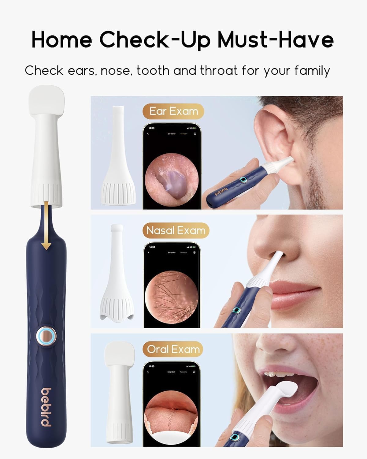 Bebird Ear Wax Removal Tool with Camera Otoscope

