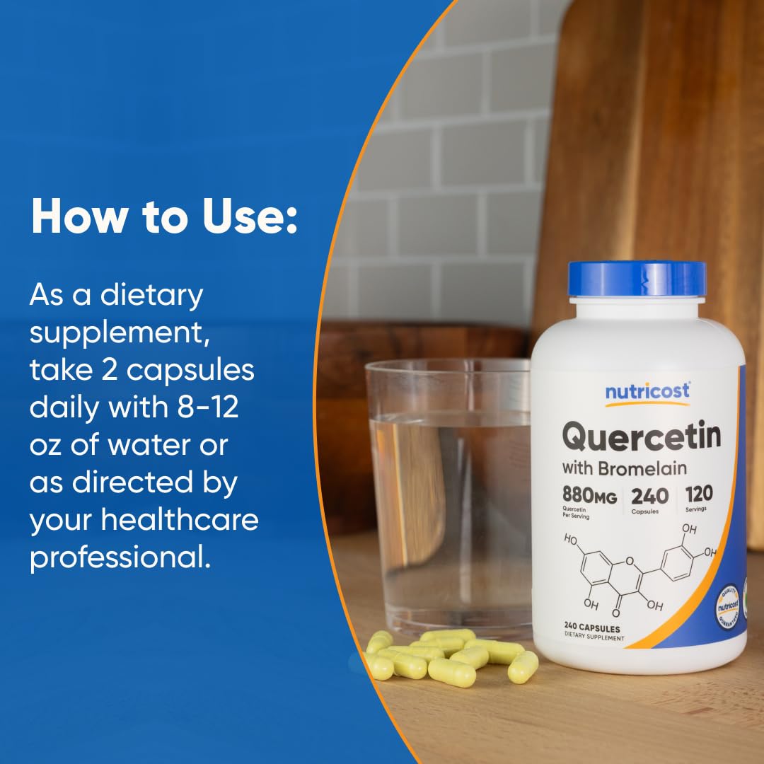 Nutricost Quercetin with Bromelain - Gluten Free


