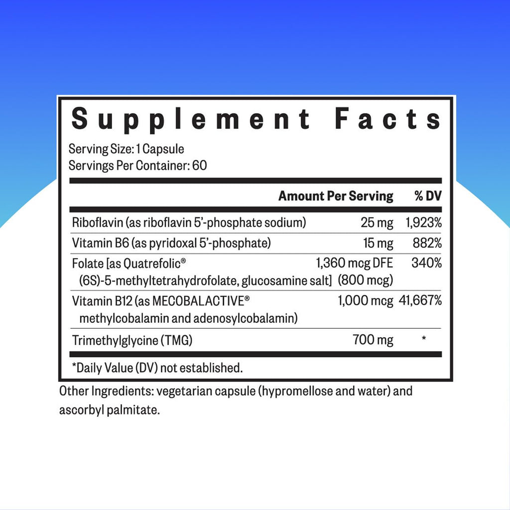Seeking Health Homocysteine Support Vitamin B Complex

