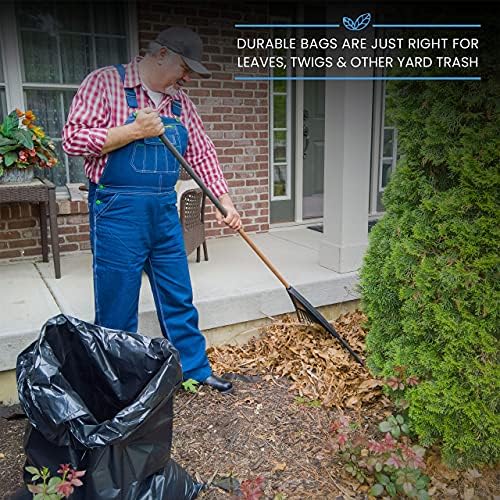 ToughBag 55 Gallon Trash Bags - Heavy Duty Black Liners

