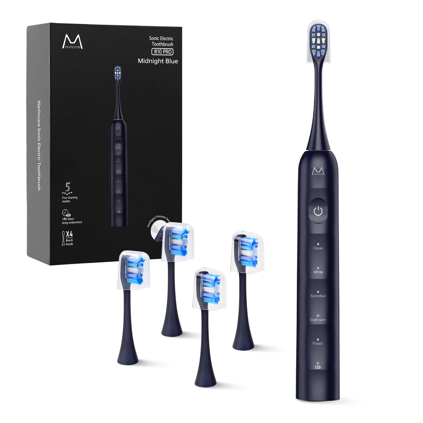 Marlincare Sonic Electric Toothbrush | 180-Day Battery

