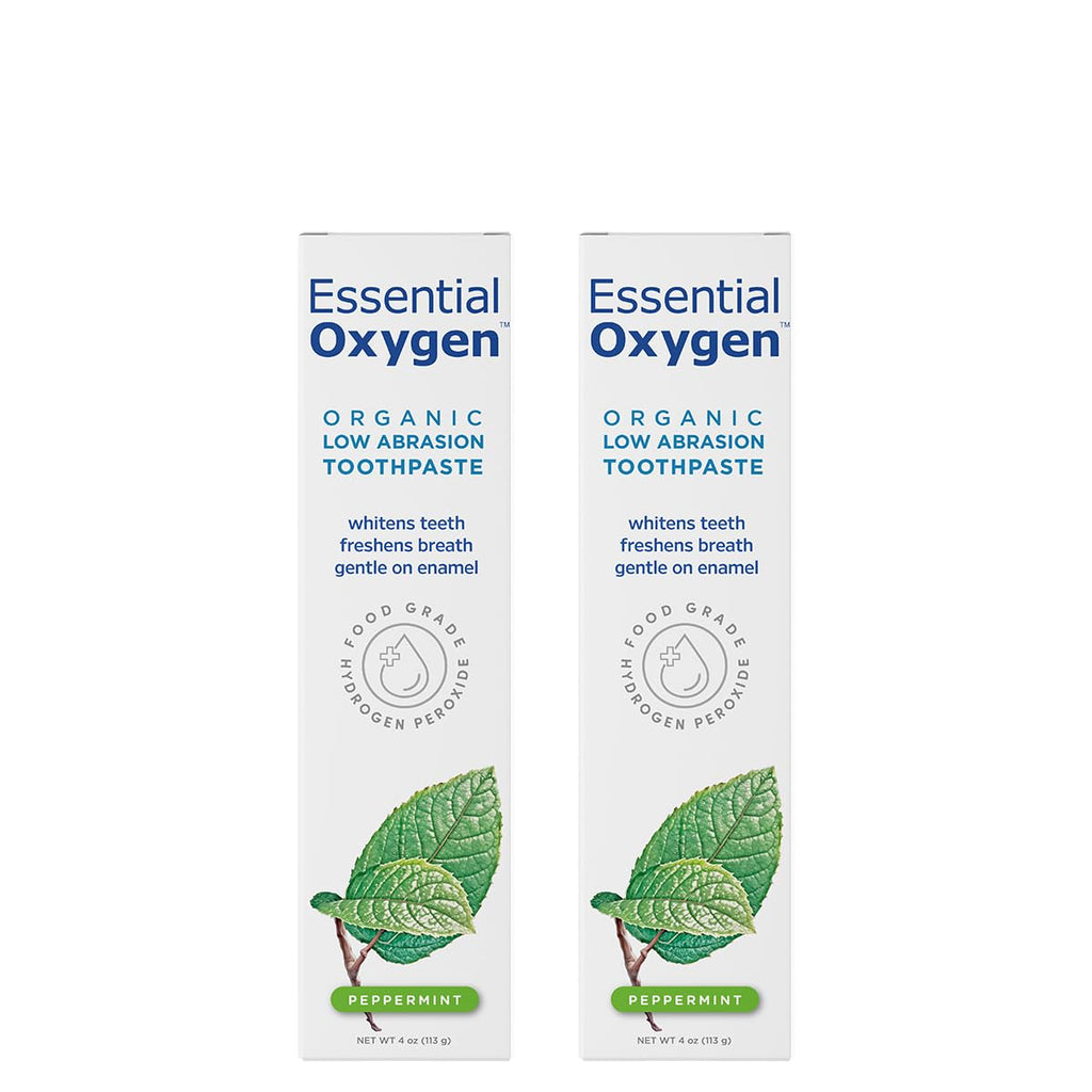 Essential Oxygen Organic Toothpaste - Fluoride-Free, Vegan

