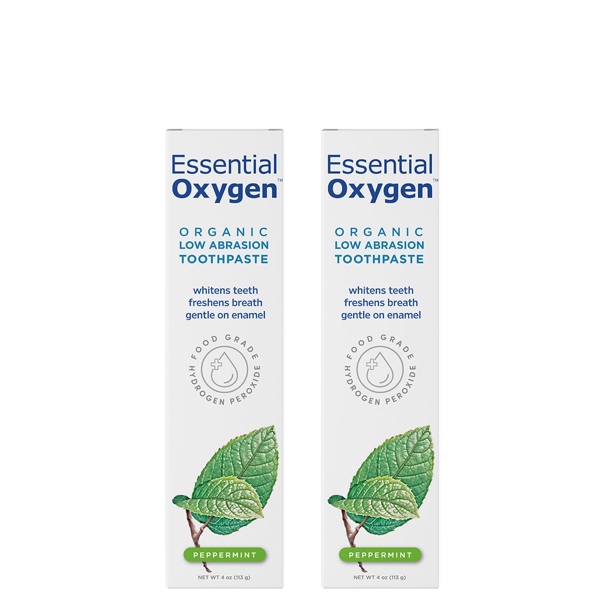Essential Oxygen Organic Toothpaste - Fluoride-Free, Vegan

