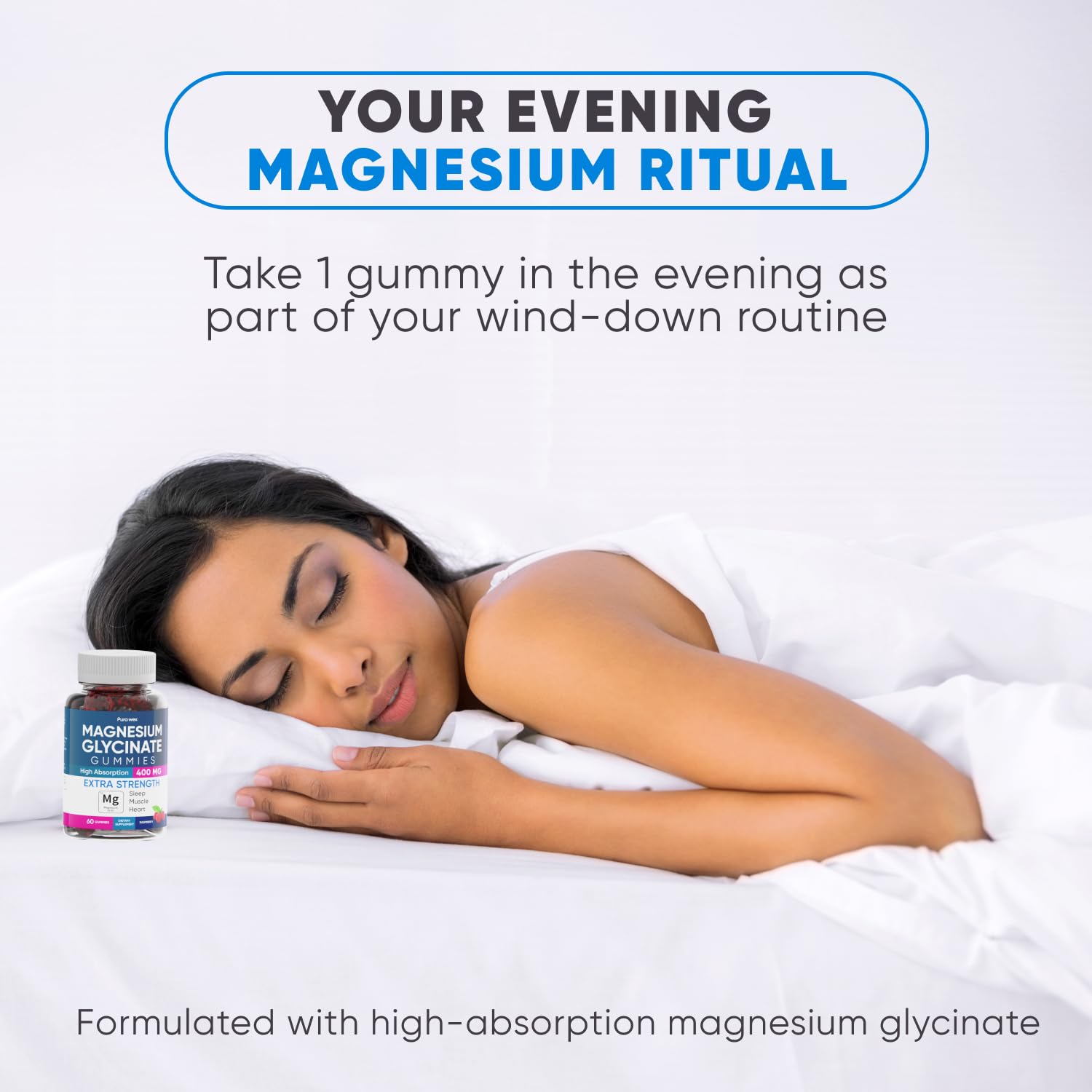 Magnesium Glycinate Gummies 400mg – High Absorption

